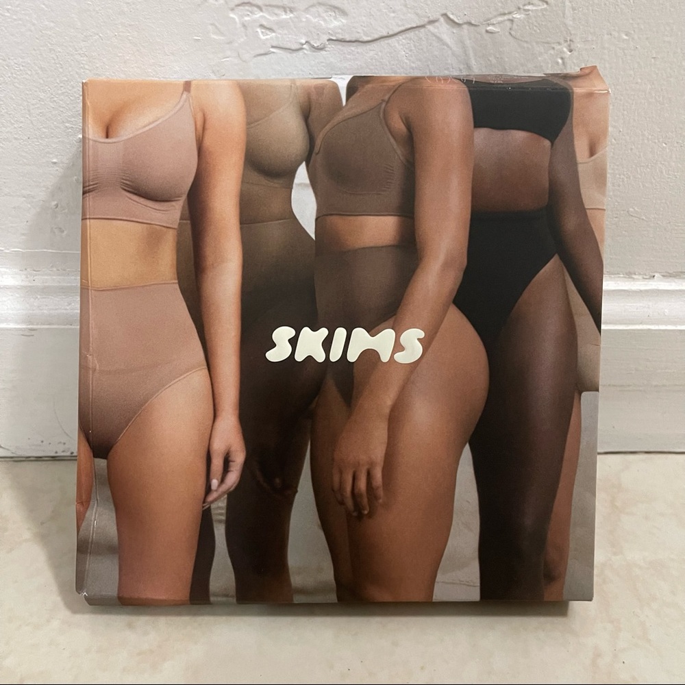 Skims Core Control Thong Shapewear Onyx Black New Open Box